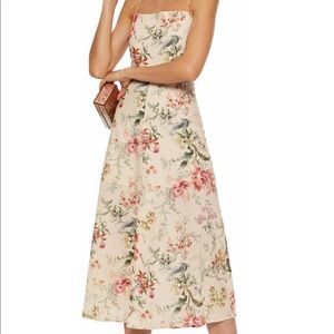 Zimmerman Floral Linen-Cotton Blend Midi Sundress